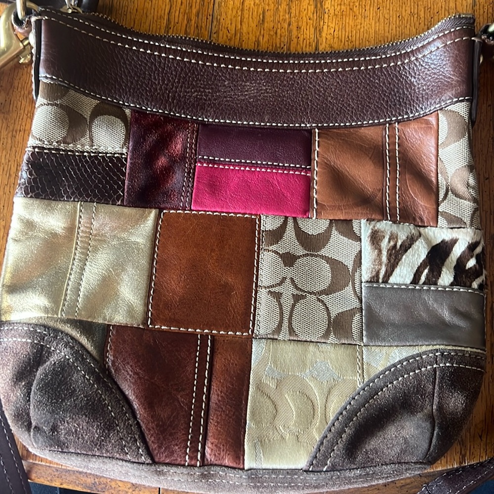 Coach Multicolor Patchwork Shoulder Bag - Picture 2 of 9